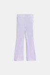Legging flare uni mauve Fille