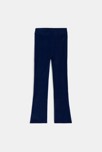 Legging flare uni bleu marine Fille