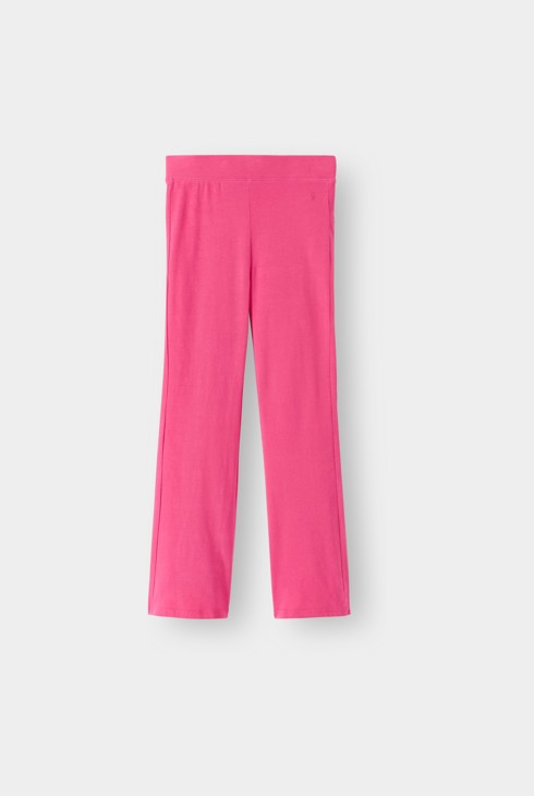 Legging flare uni rose Fille 1