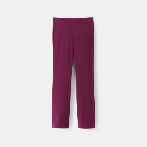 Legging Flare Uni Violet Fille - Violet Aubergine - 4A - OKAIDI