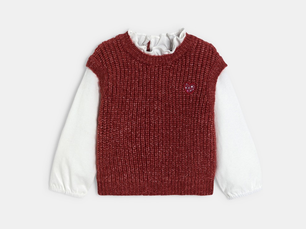 Pull chemisier fille 1
