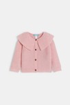 Cardigan col Claudine fille rose