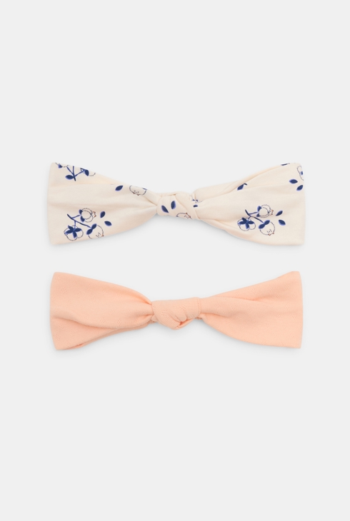 Diadema lazo fantasía rosa bebé niña (pack de 2) 1