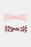 Headband nœud fantaisie rose bébé fille (lot de 2)