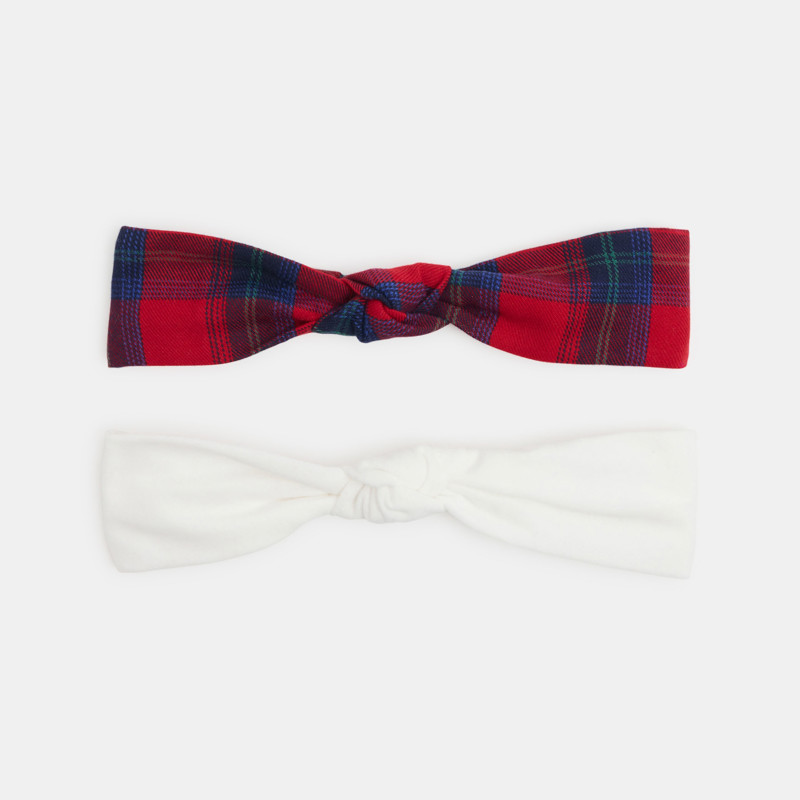 Haarreif modische Schleife rot Kleinkind Mädchen (2er-Pack)