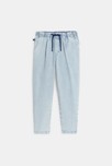 Pantalon rayé délavé bleu Garçon