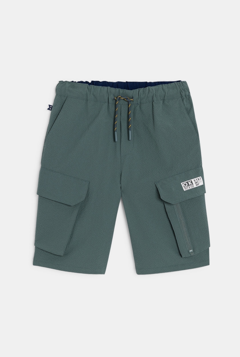 Bermuda cargo vert kaki Garçon 1