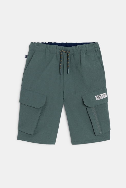 Bermuda cargo vert kaki Garçon