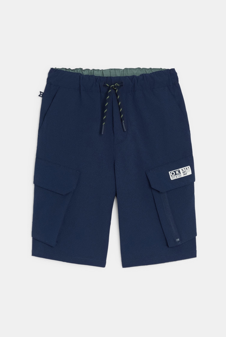 Bermuda cargo bleu marine Garçon 1