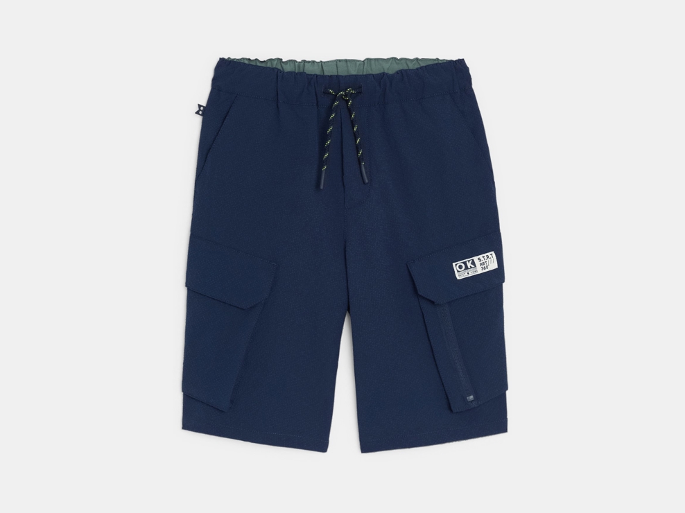 Bermuda cargo blu navy bambino 1