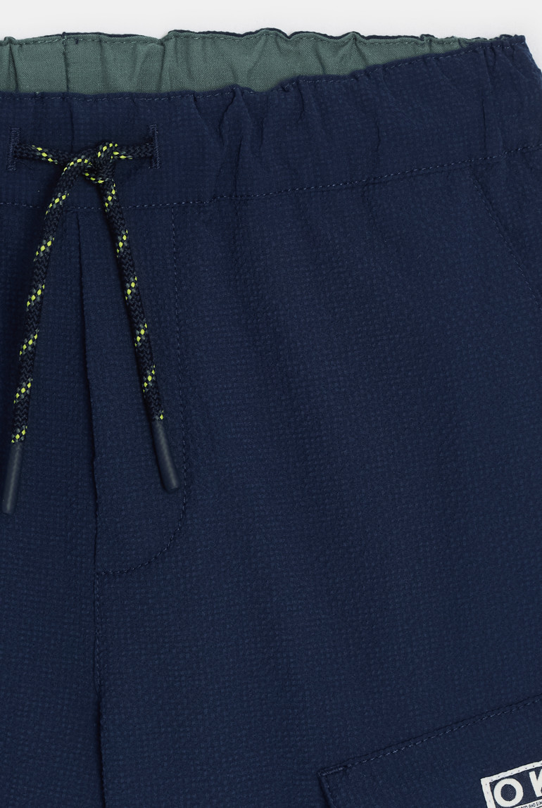 Short Cargo TU Pour Garçon Bleu, Coton Mélangé, Taille 4 Ans Regular