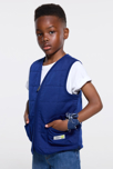 Veste sans manches zippée bleu marine Garçon 4