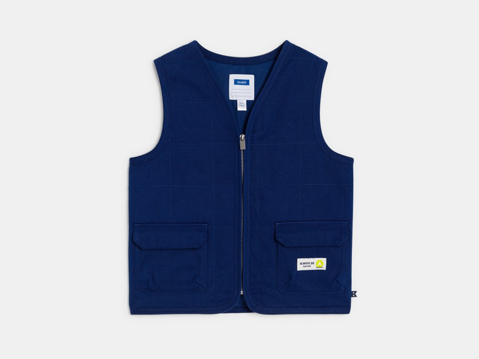 Veste sans manches zippée bleu marine Garçon 2
