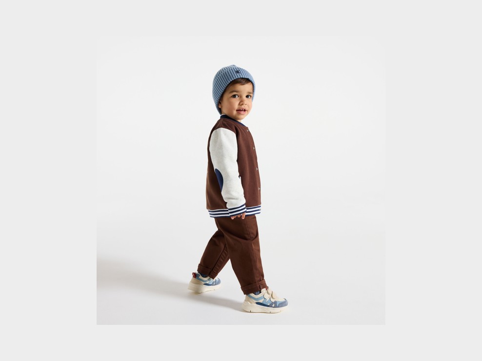Teddy-Blouson in Braun für Jungen 1