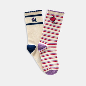 Chaussettes chiens blanc fille Chipie