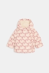 Doudoune doublée déperlante fleurie rose bébé fille