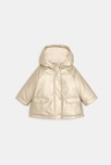 Manteau doublé déperlant irisé beige bébé fille