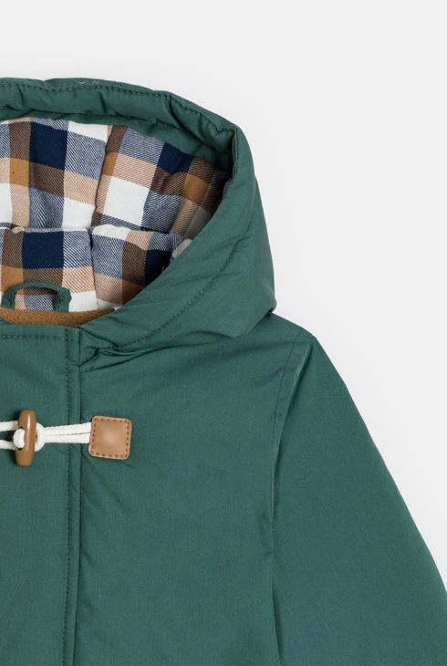 Topao zeleni nepropusni kaput s kapuljačom za dječake 2