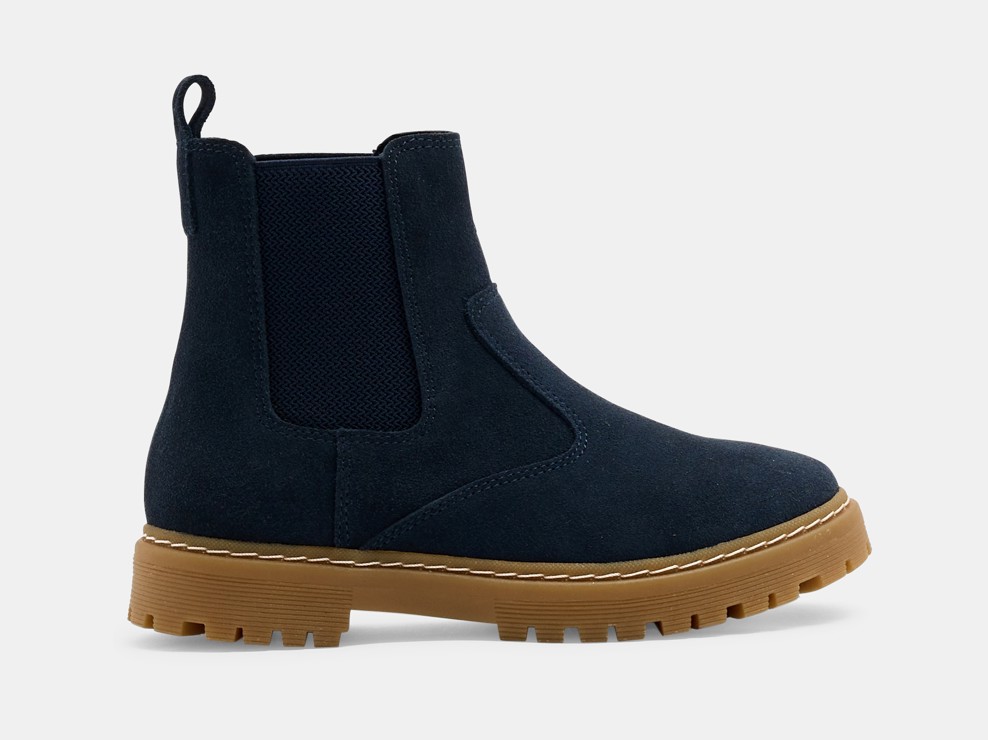 Marineblaue Chelsea Boots für Jungen 1
