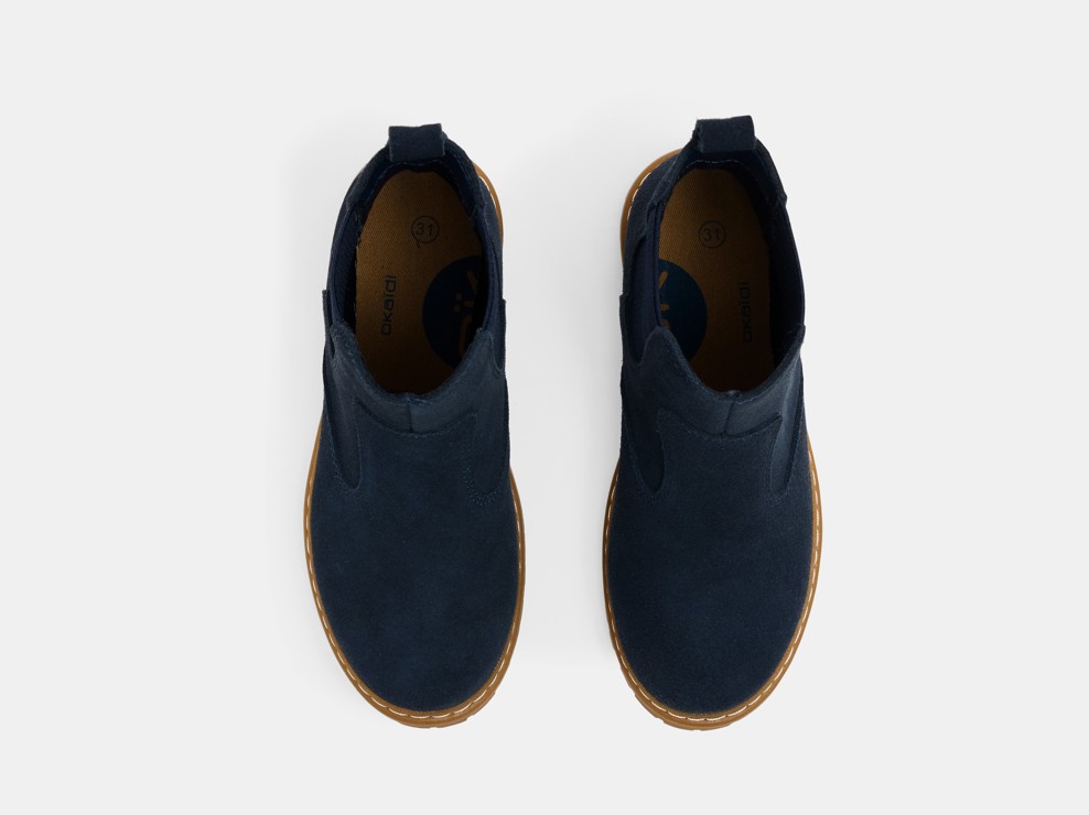 Boots chelsea bleu marine garçon 2