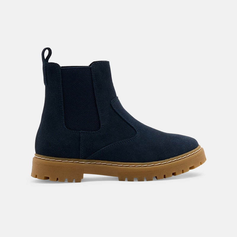 Marineblaue Chelsea Boots für Jungen