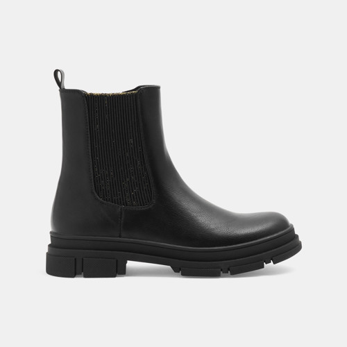 Boots Chelsea Noir Fille - Noir - 28 - OKAIDI