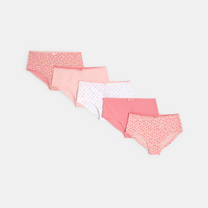 Culottes fille rose (lot de 5)