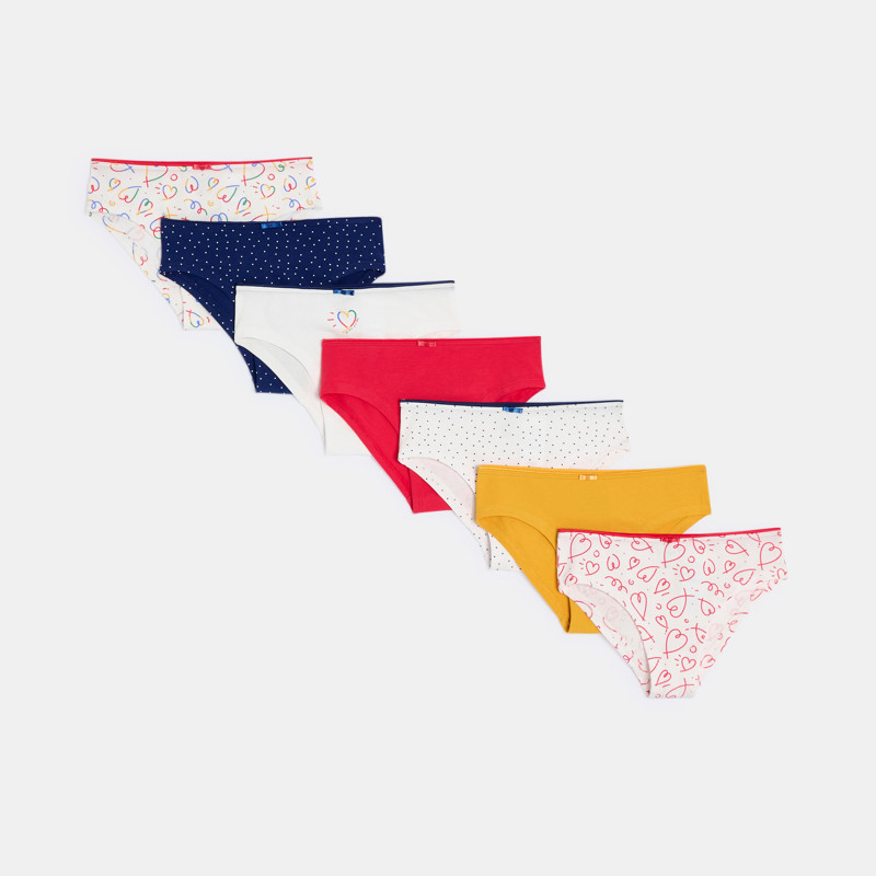 7 modische Slips aus Jersey für Mädchen