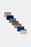 Lot de 7 boxers fantaisie en jersey Garçon