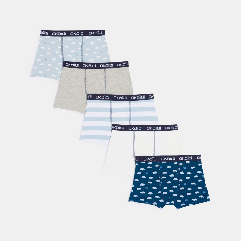 5er-Pack Boxershorts aus Jersey für Jungen
