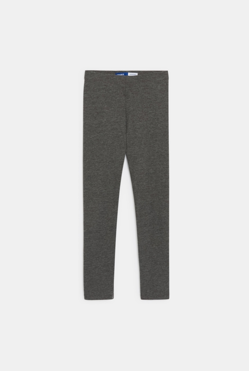 Leggings longs gris chiné Fille 1