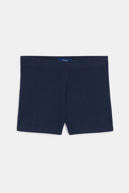 Shorty en jersey bleu marine Fille 1