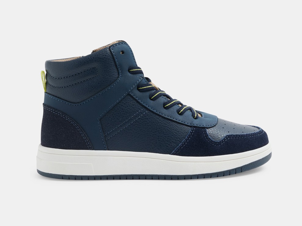 Baskets bleues montantes Garçon 1
