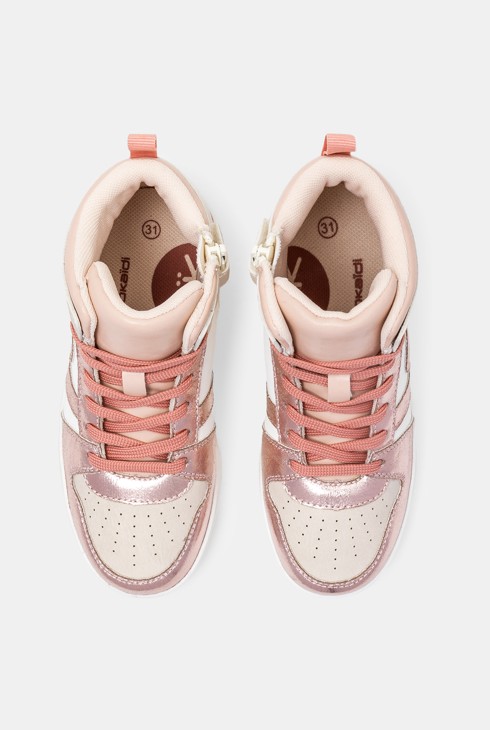 Basket street haute rose fille