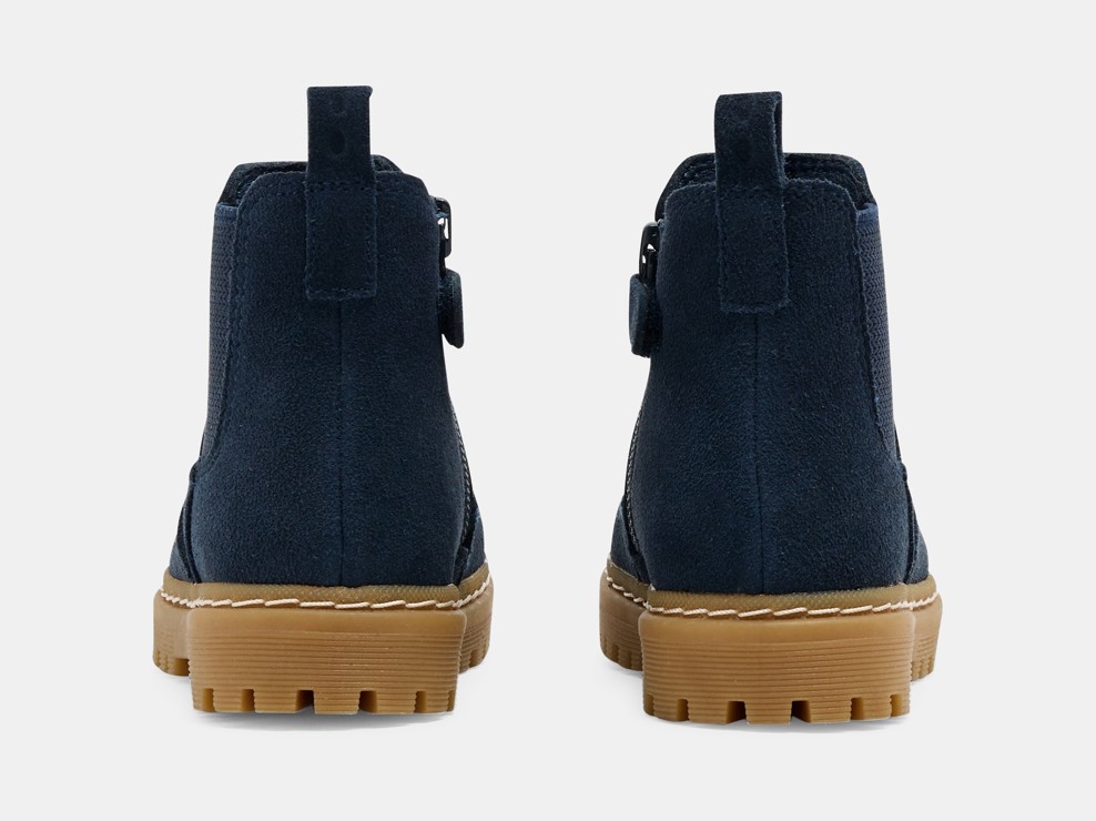 Boots chelsea cuir bleu marine bébé garçon 2