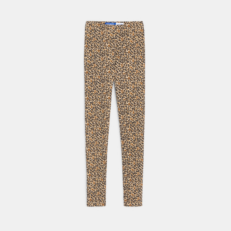 Leggings Leopard Jersey braun Mädchen