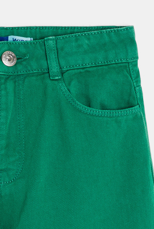 Pantalon en toile vert Fille
