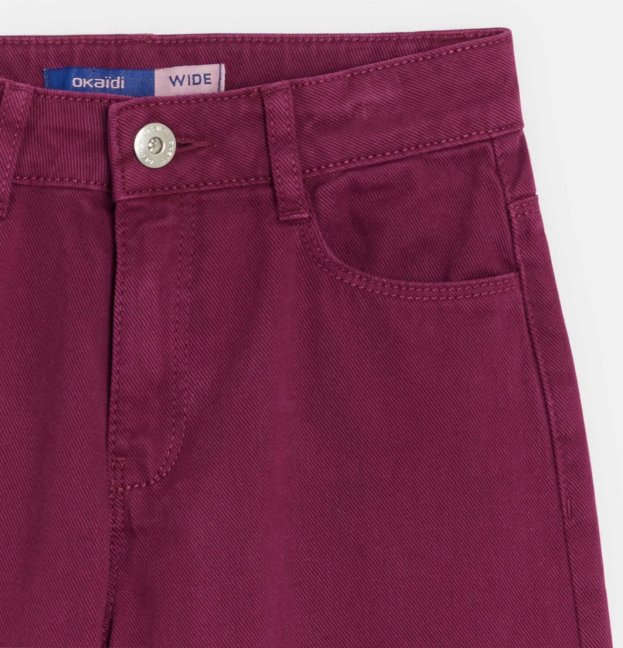 Girl's violet canvas trousers 2