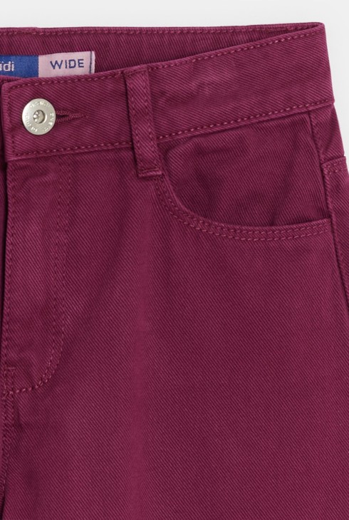 Girl's violet canvas trousers 2