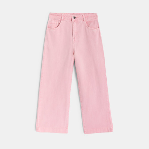 Pantalon Rose En Toile Fille - Rose Clair - 9A - OKAIDI