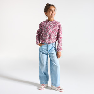 T-Shirt Leopard rosa Mädchen