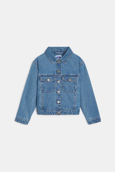 Veste en jean bleu Fille 1