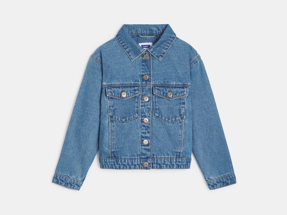 Veste en jean bleu Fille 1