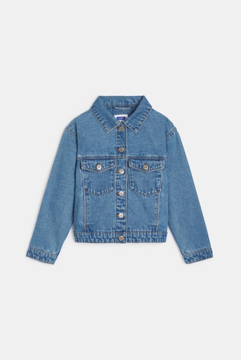 Veste en jean bleu Fille 1