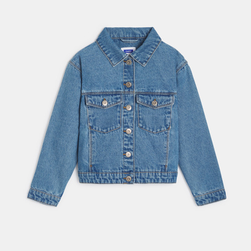 Veste En Jean Bleu Fille - Double Stone - 6A - OKAIDI