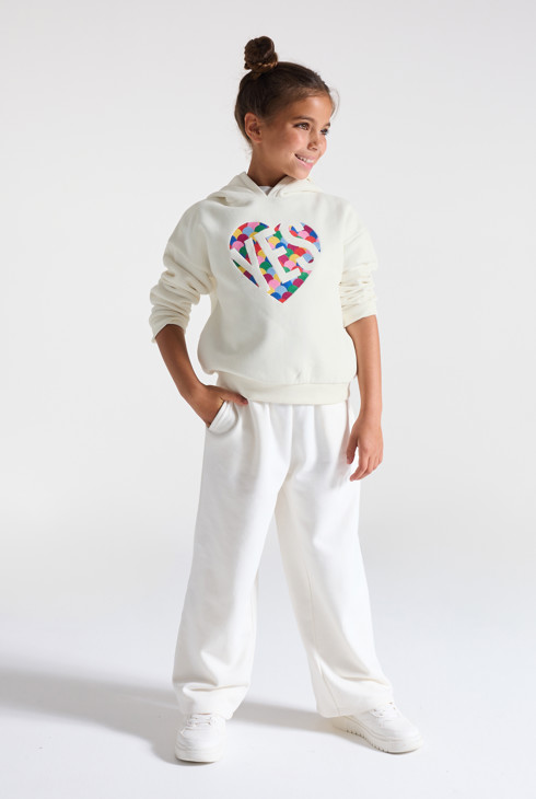 Sweat-shirt cœur fille 1