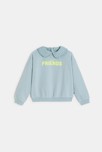 Pull col Claudine amovible fille bleu