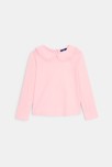 T-shirt manches longues col Claudine rose Fille