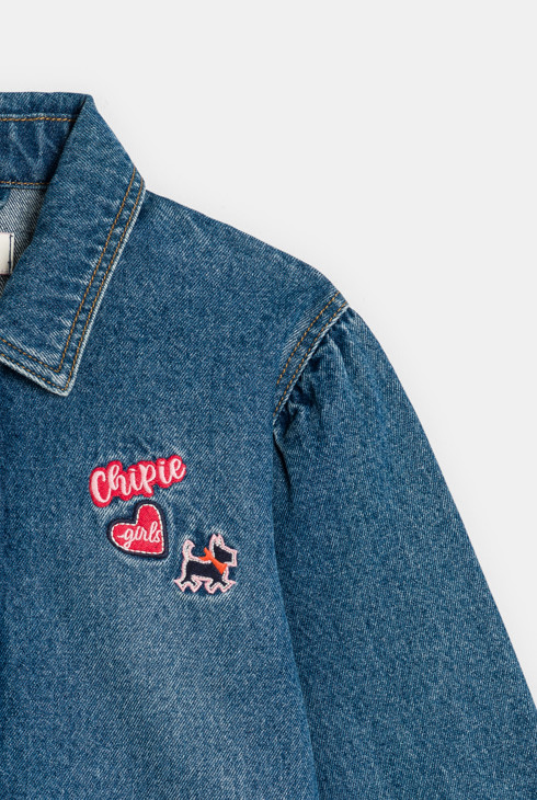 Veste denim bleu fille Chipie