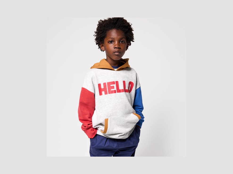 Grauer Hoodie für Jungen 1